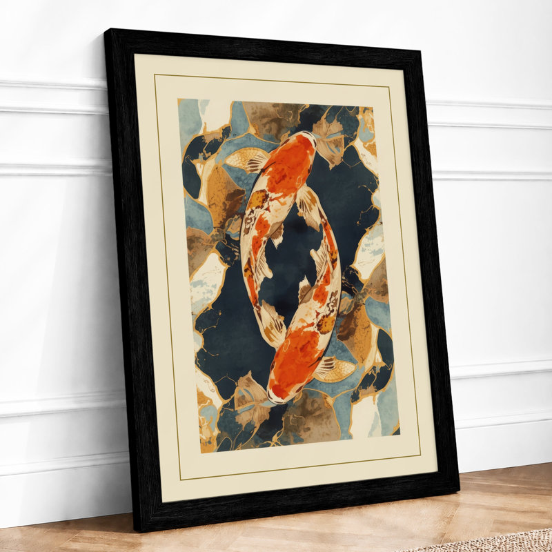 Rowers Above Graphic Art - Print, Black, A4 - 29.7 x 21.0 cm
