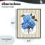 Dessin de giclée bleue avec hortensias bleus, design par Adonna Ebrahimi-427451842-427451843