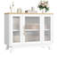 Buffet avec porte en verre cannelé-166513830