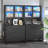 2 Drawer File Cabinet With Lock & Charging Station, Filing Cabinet Fits Letter, Legal, A4 Size, Wood File Cabinets For Home Office With Bookshelf, Printer Stand With Storage Shelf-1491405878