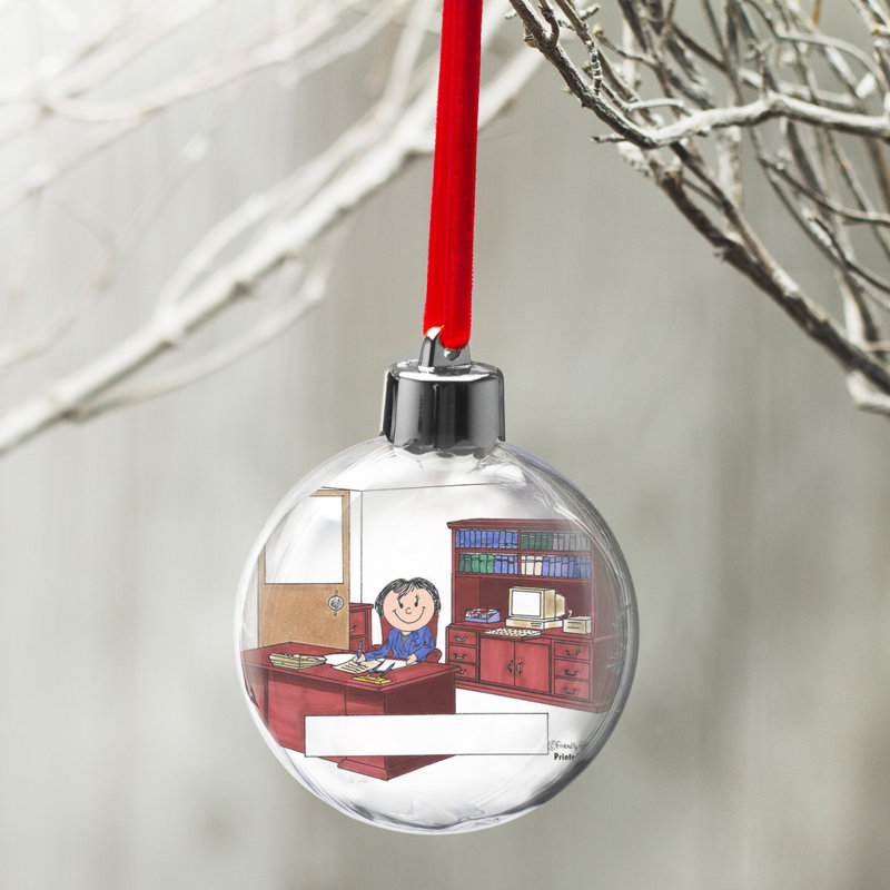 Personalized Executive - Female Christmas Bulb Ornament, Yes