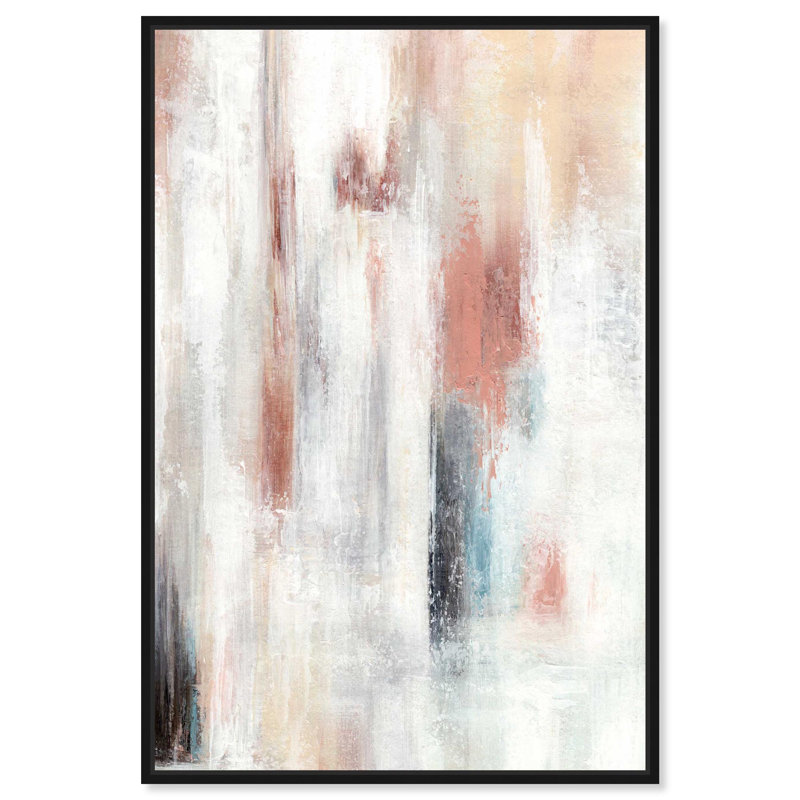 "White Space", reproduction d'art sur toile par Art Remedy, Cadre noir, H 25 po x l 17 po
