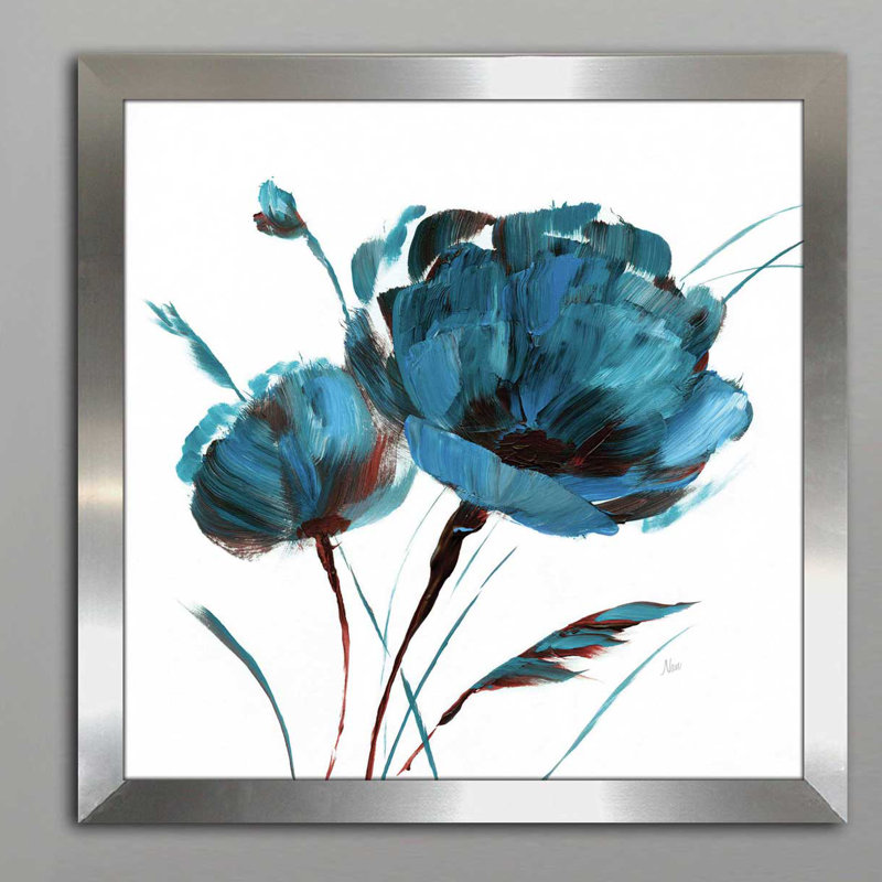 « blue dépilament splash », reproduction d’art encadrée, H 27,5 po x l 27,5 po x P 0,75 po