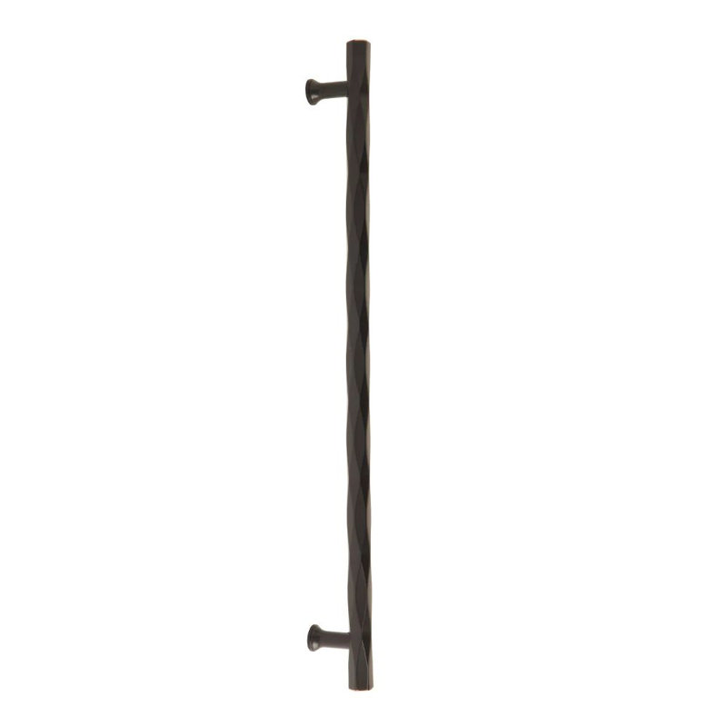 Poignée de porte de douche en verre Emtek Tribeca (GBTB), Bronze frotté à l'huile, 18"