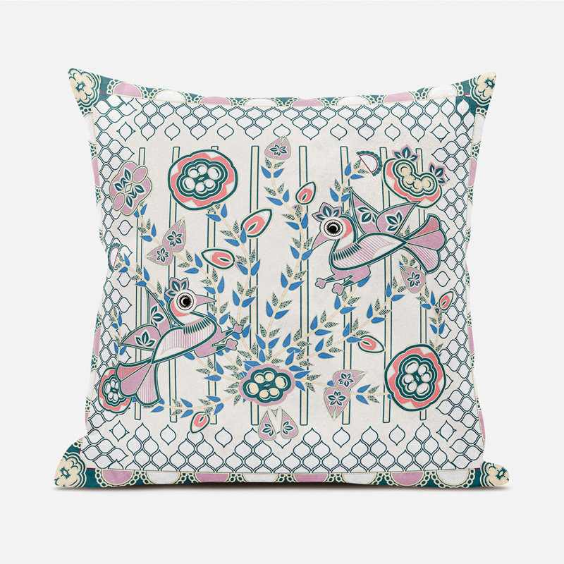 Housse et insert de coussin décoratif en polyester pour l'intérieur et l'extérieur, 18 po x 18 po
