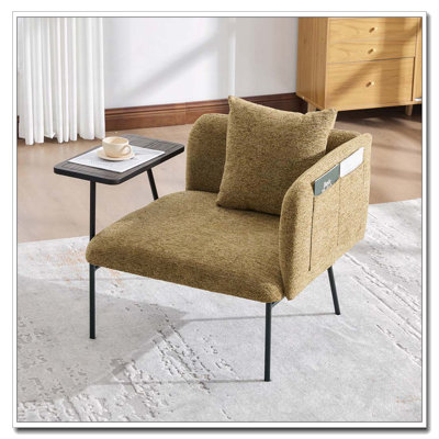 Fauteuil de détente Lounge avec petite table et coussin de dossier