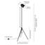 Lampe trépied 56 po Alexa-2755159
