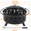 Round Fire Pit with Lid