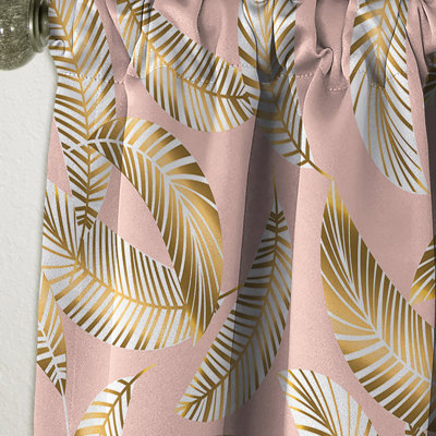 Horizontal Retro Geometrical Pattern II - Geometric Mid-Century Modern Blackout Curtain Single Panel