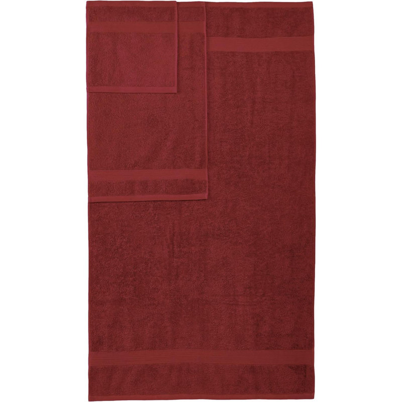 Soft Bath Towels Set Absorbent Fade Resistant  Cotton Washcloths 6 Pieces  Perfect Face Towels Fingertip Towels Crimson