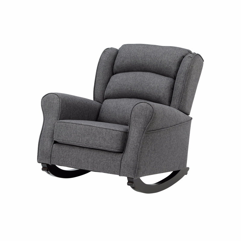 Chaise berçante avec accoudoirs évasés