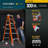 7 ft. Fiberglass Step Ladder with 300 lbs. Load Capacity Type IA Duty Rating