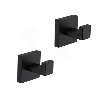 2 Pack Wall-Mounted Stainless Steel Bathroom Towel Hooks/Coat Hooks For Bathroom, Bedroom, Kitchen