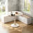 L-Shaped Corner Shoe Bench With Large Capacity Storage & Optional Cushions in Multiple Colors-613244343