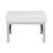 Atlas Modern Chrome and Leather Ottoman-775271180