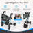 Rollator Walker for Seniors, Lightweight Foldable All Terrain Rolling Walker with seat, Aluminum Walkers with 8 inch Rubber Wheels, Handles and Backrest for Seniors and Adult -116411280