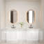 Miroir de salle de bain ovale 24 "x 40" à DEL Otis avec cadre doré brossé - Miroir de désembuage avec contrôle de gradation adaptatif, luminosité réglable et température de couleur (3000K / 4000K / 6000K)-1544700322