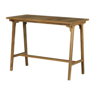 Sya Rectangular Teak Outdoor Bar Table