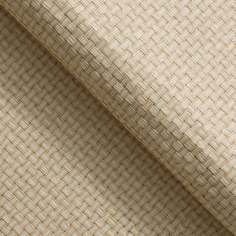 Wide Stranded Boxweave Paperweave Wallpaper, Beige