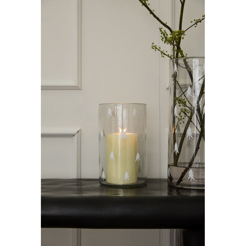 Glass Tabletop Votive Holder, 10" H x 6" W x 6" D