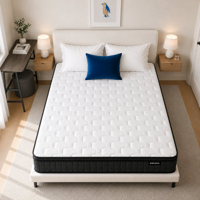 Matelas hybride mi-ferme 12 po - ressorts ensachés, isolement de mouvement et CertiPUR-US