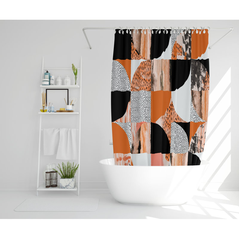 Whitingham Polyester Shower Curtain, 168cm H x 168cm W