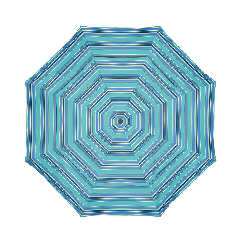 Parasol de marché Broadmeade octogonal Sunbrella, Sunbrella® Dolce à rayures oasis