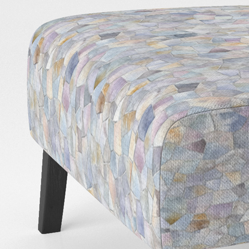 Fauteuil de chambre Patchwork, Pantoufle sans accoudoirs