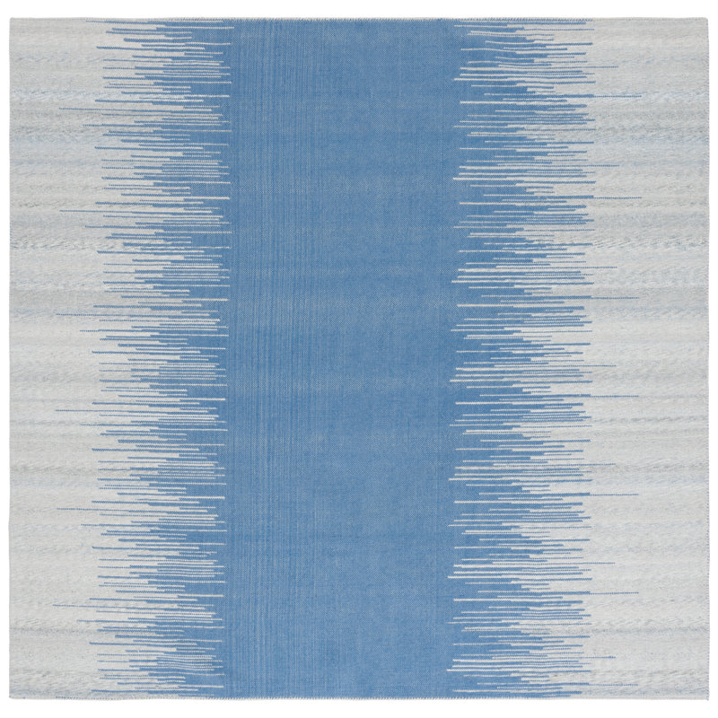 Diors Performance Abstract Rug, Square 7'