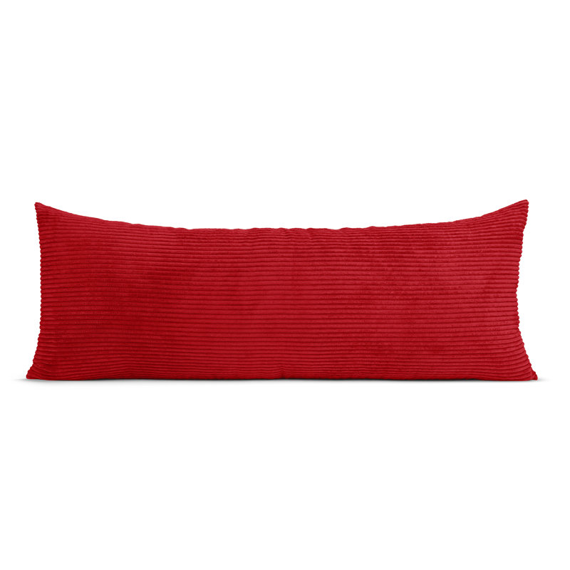 Taie d'oreiller en velours côtelé pour le corps par Sweet Jojo Designs, Rouge bourgogne