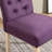 5-piece Dining Set, Cross-Buck Round Table with 4 Tufted Chairs-379331033