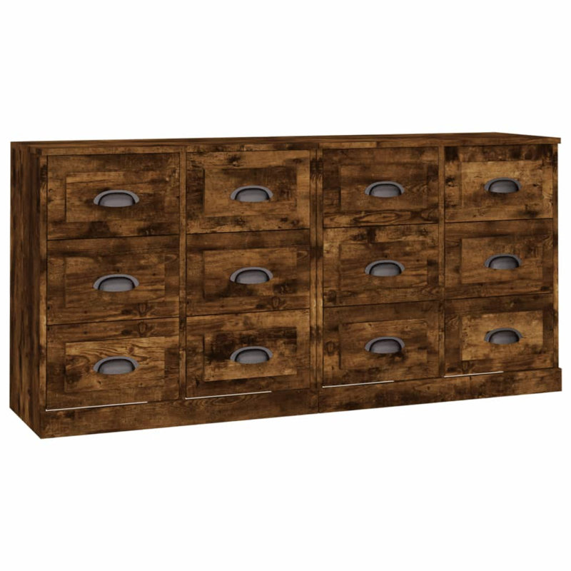 Bryker Display Cabinet, Smoked Oak