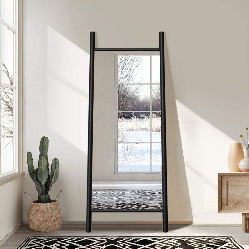 Miroir mural Merienne, Noir, 63 po x 24 po