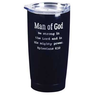 Tasse de voyage «Dad Be Strong And Courageous»