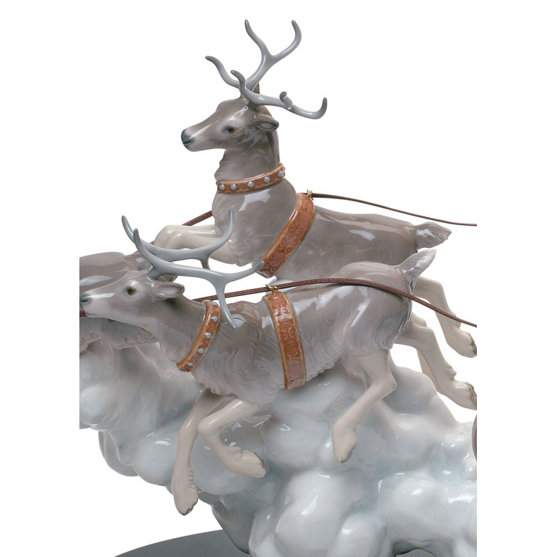 Santa's Midnight Ride Sleigh Figurine