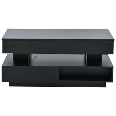 39.3" Lift Top Coffee Table With Hidden Compartment (Only Including Table)