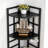 Corner Shelf, 6-Tier Tall Narrow Bookshelf, Industrial Corner Bookcase with Storage, for Home Office, Living Room, and Bedroom-137866608