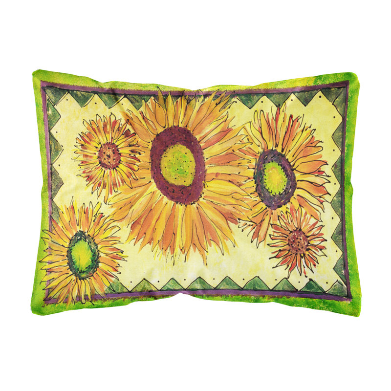 Sunflowers Outdoor Throw Pillow