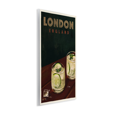 London England Cocktail Wall Plaque Art by The Whiskey Ginger