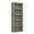 5 Tier Bookcase, Farmhouse Book Shelf with Storage, Tall Book Case Wooden 5 Shelf Bookcase-1245453490