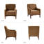 Fauteuil Arshanti avec pieds en bois massif-116133507