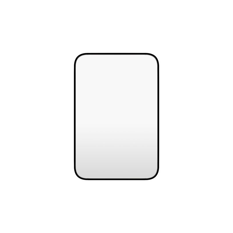 Cadre rectangulaire en métal Ajax 24 x 36 avec coin rond, Noir mat