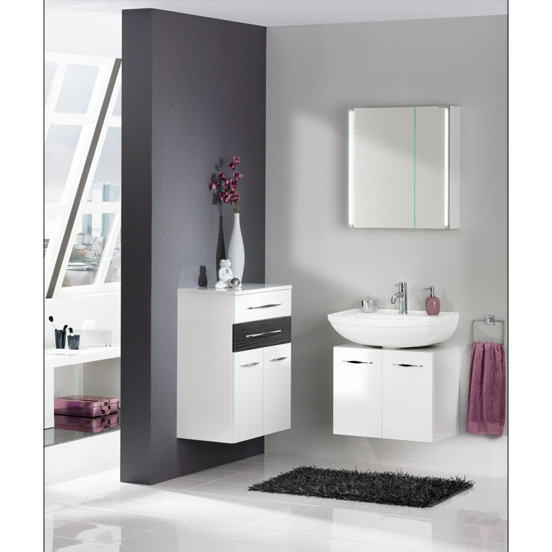 Sceno Bathroom Cabinet, Anthracite pine