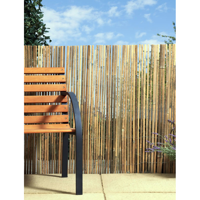 Panneau de clôture en bambou, H 48 po x l 168 po