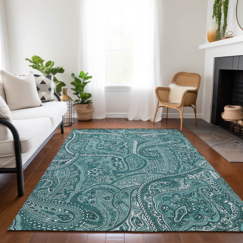 Itzamaray Paisley Rug, Rectangle 9' x 12'