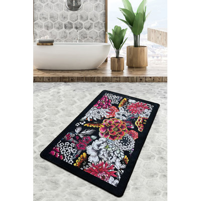 Luxueux tapis de bain antidérapant de 31,5 po x 39,4 po | 100% polyester, hauteur des poils de 0,4 pouce | Antibactérien et lavable, 20,5 oz / pied carré | Parfait pour les salles de bain modernes, design doux et durable, facile d'entretien
