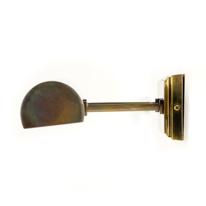 Clement Wall Mounted Picture Light, Burnt Brass, 3.25" H x 24" W x 8" D