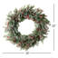 22" Artificial Cedar Red Berry Christmas Wreath, Green-Red