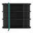Medicine Cabinet Milano,Six External Shelves Mirror, Black Wengue Finish-61671889