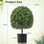 55 cm H Faux Fern Plant